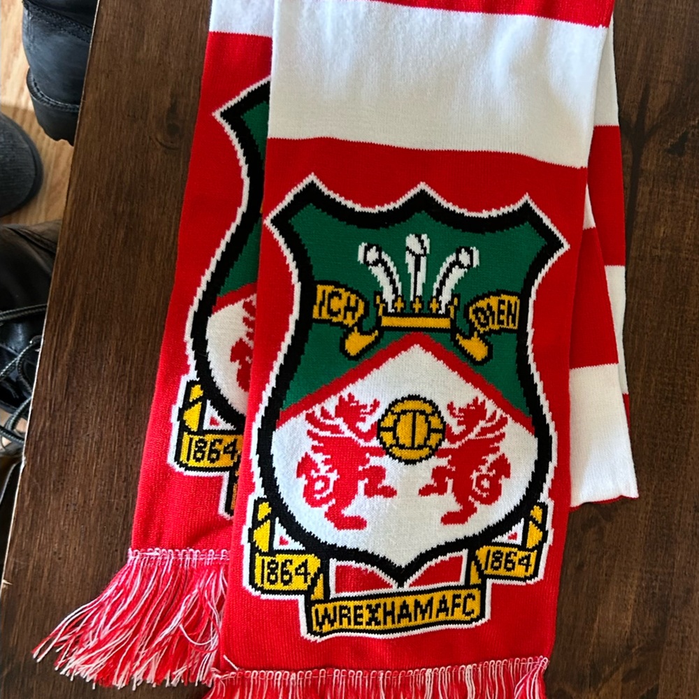 Official Wrexham Football soccer scarf